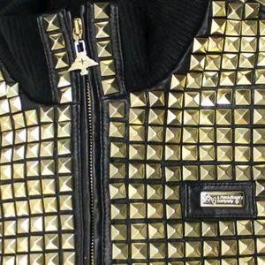 Golden studded jacket